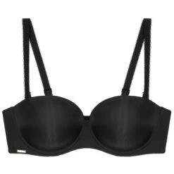 Soutien-gorge Bandeau Avec Armatures Noir Livorne